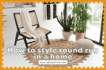 Learn how to style round rugs in different corners