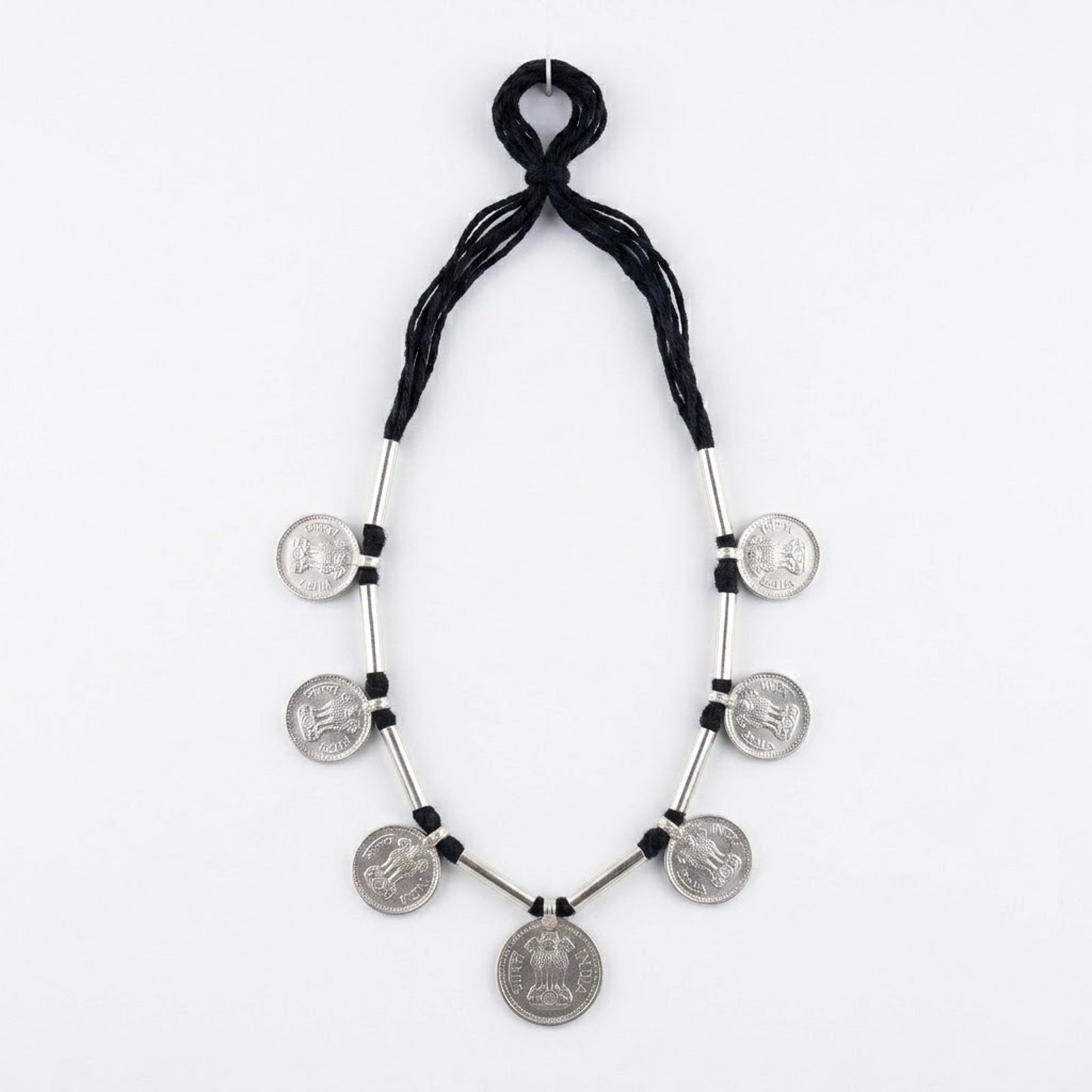 Tribal Rupiya Mala Necklace |Tribal Coin Necklace - Image 4